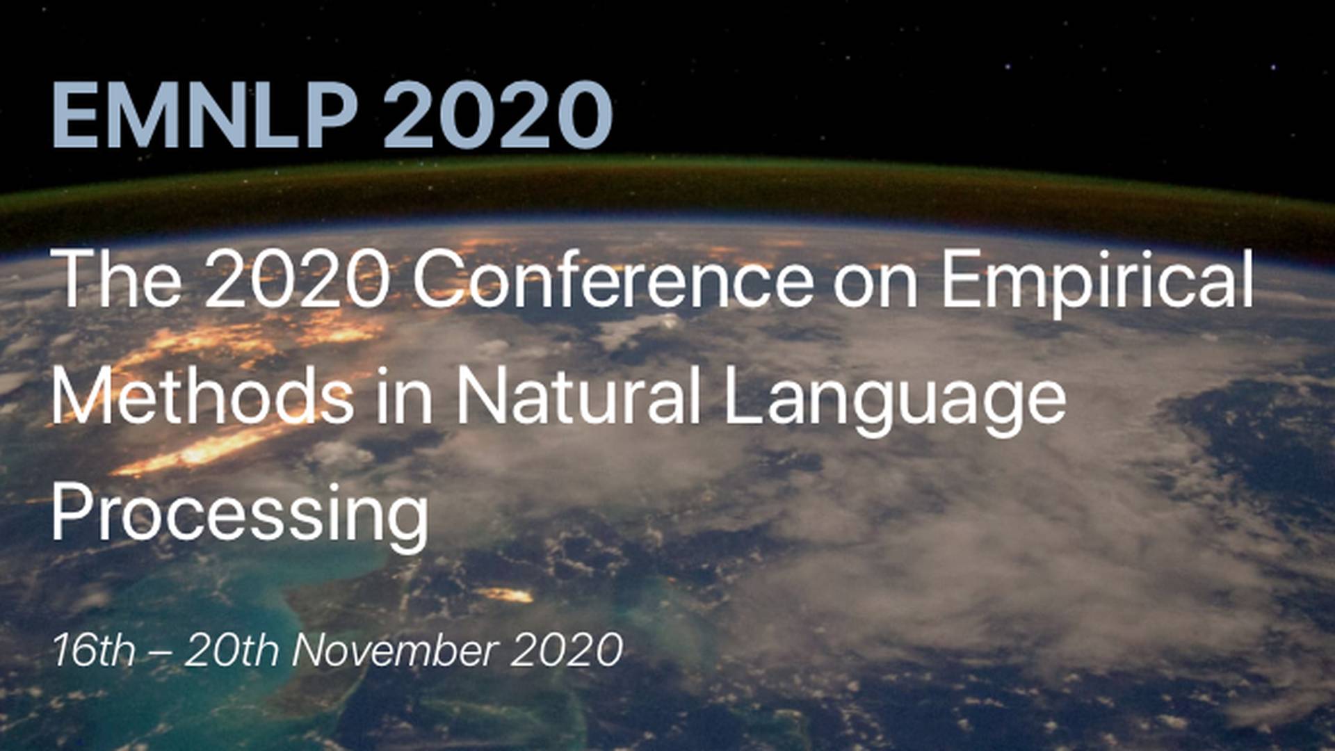 EMNLP 2020 AI & ML Events