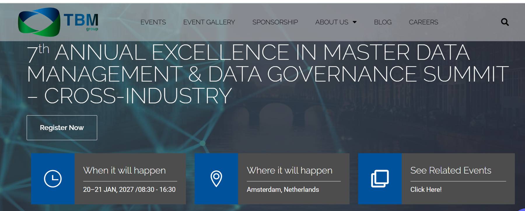 7th Annual Excellence in Master Data Management & Data Governance Summit – Cross-Industry 2027