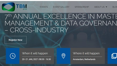 7th Annual Excellence in Master Data Management & Data Governance Summit – Cross-Industry 2027
