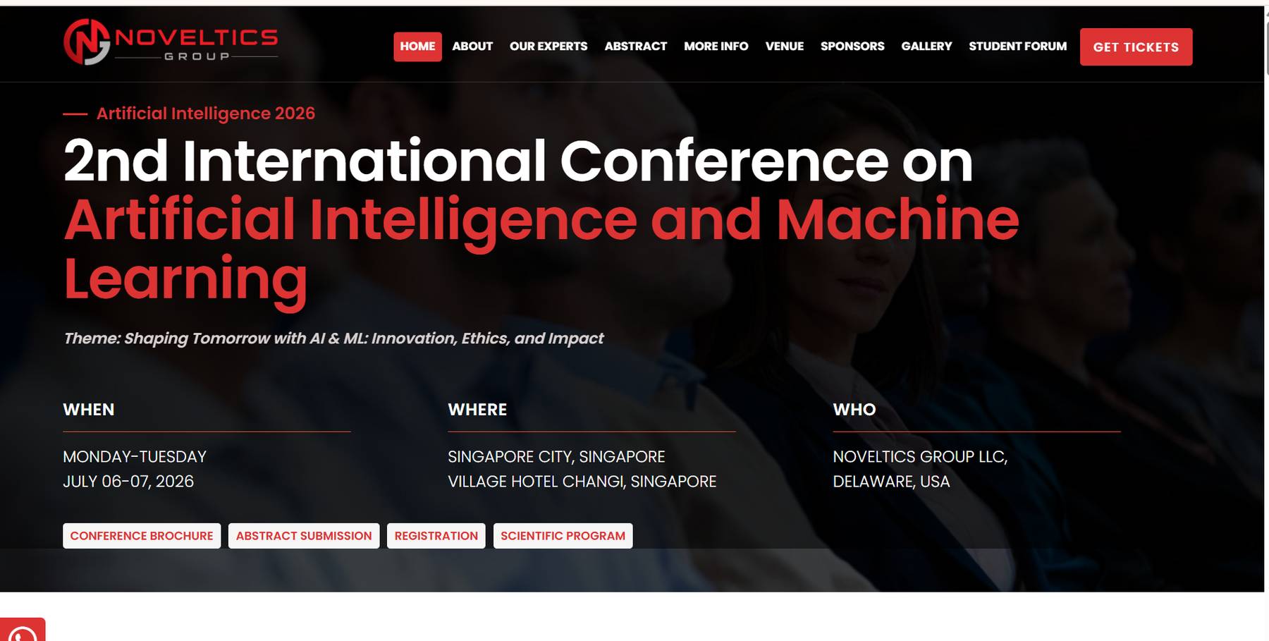 International Conference on Artificial Intelligence and Machine Learning 2026