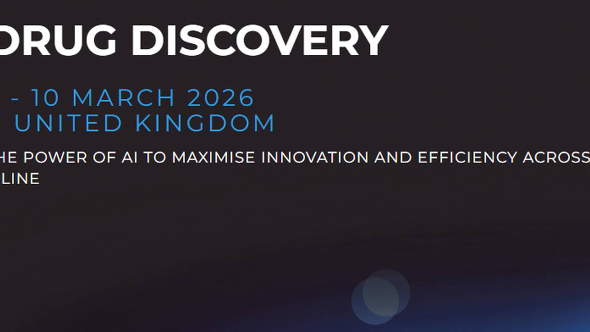 AI in drug Discovery 2026 | AI & ML Events
