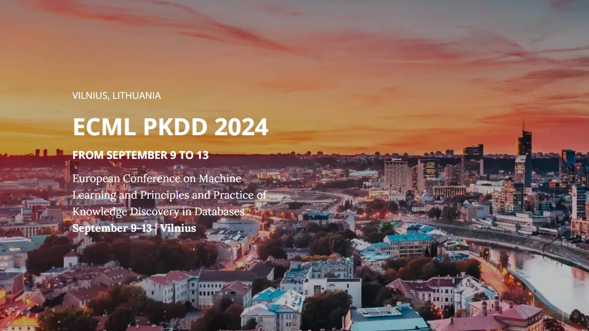 ECML PKDD 2024 AI & ML Events