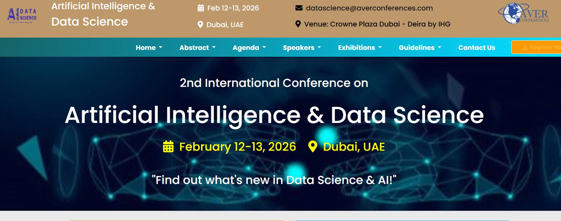 2nd International Conference on Artificial Intelligence & Data Science 2026