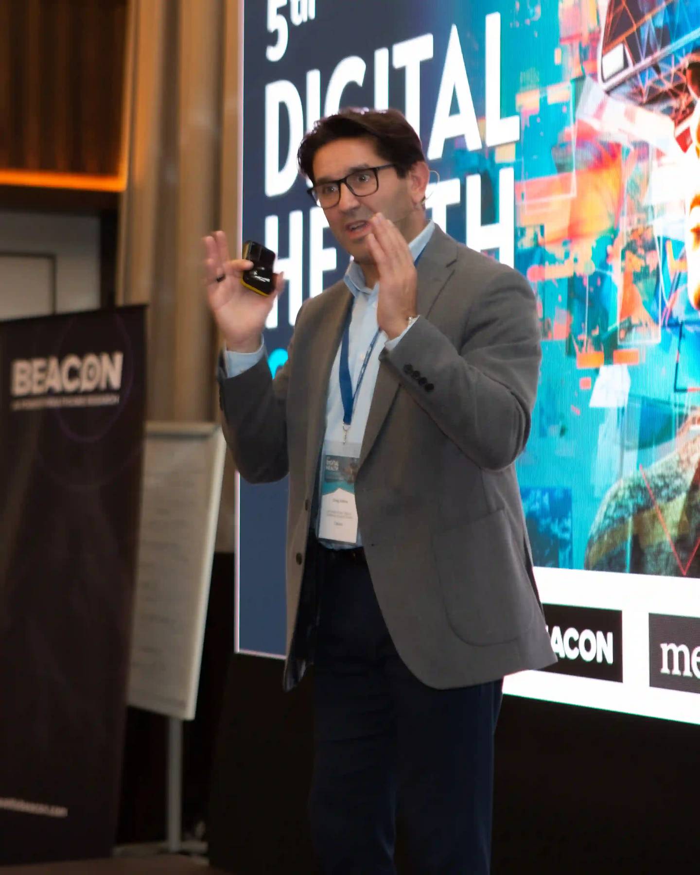 Digital Health Leader at the stage
