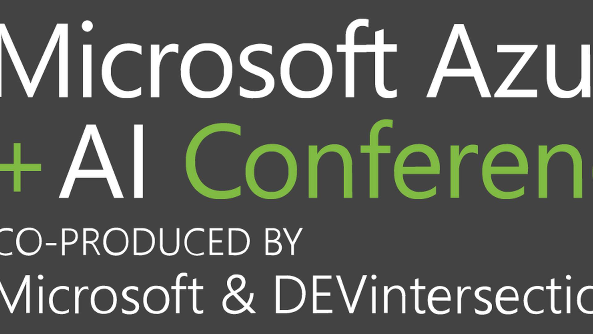 Microsoft Azure + AI Conference AI & ML Events