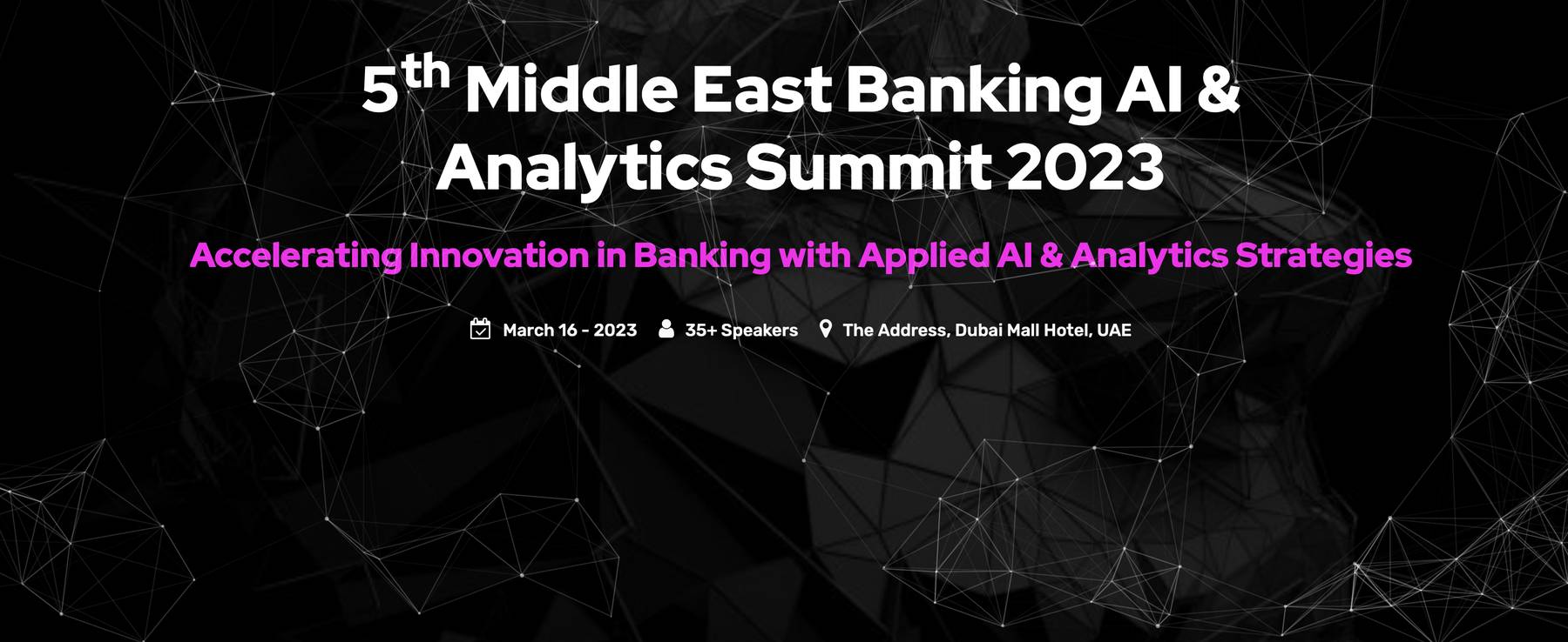 Middle East Banking AI & Analytics Summit 2022