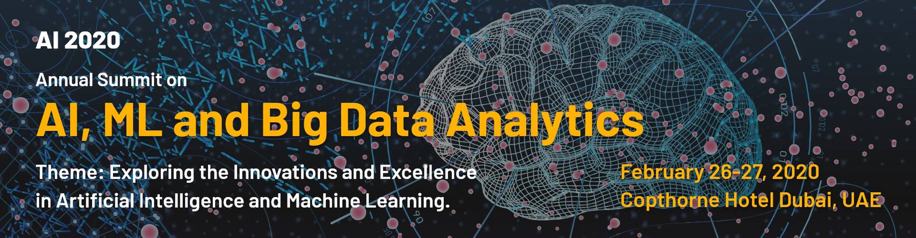 Annual Summit on AI, ML and Big Data Analytics Dubai 2020