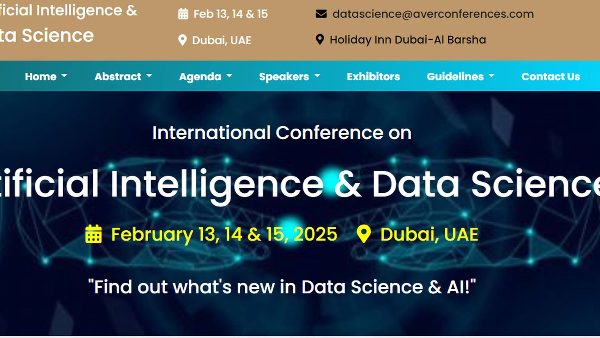 Artificial Intelligence & Data Science 2025 AI & ML Events