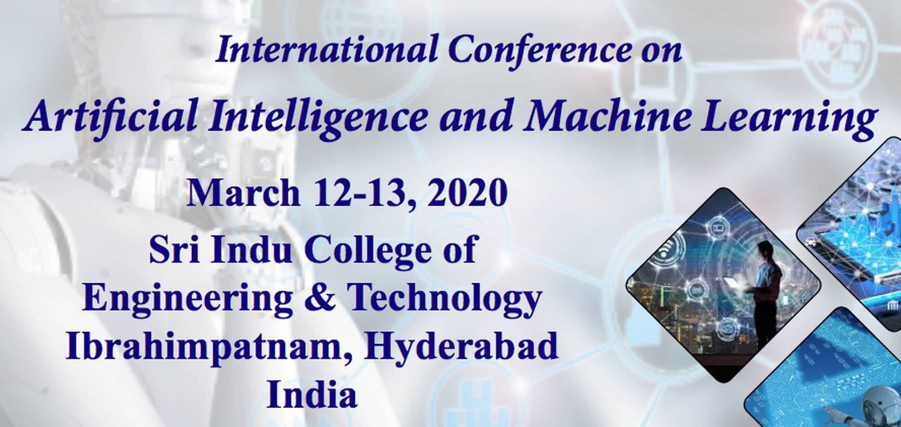 International Conference on Artificial Intelligence and Machine Learning India 2020