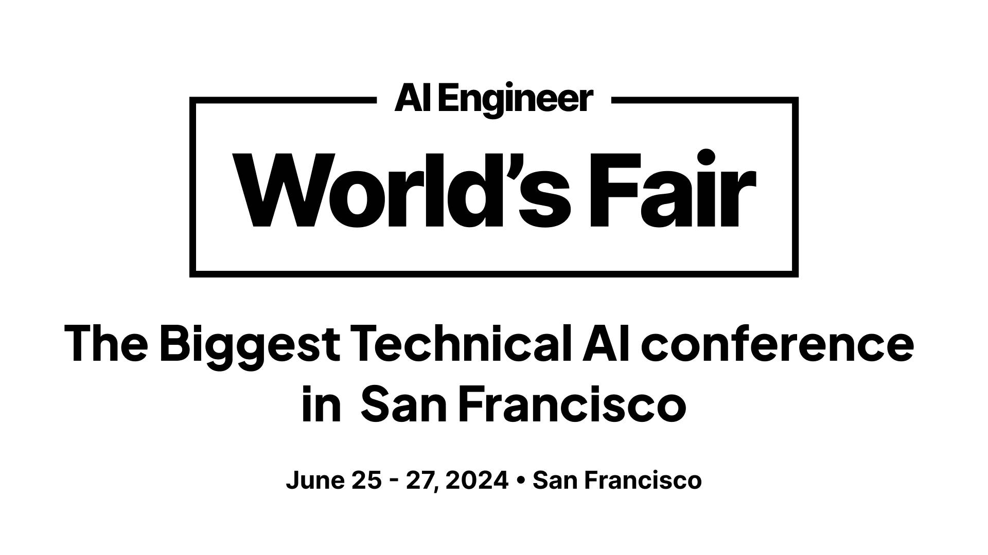 Ai engineer world s fair 2024 ai ml events