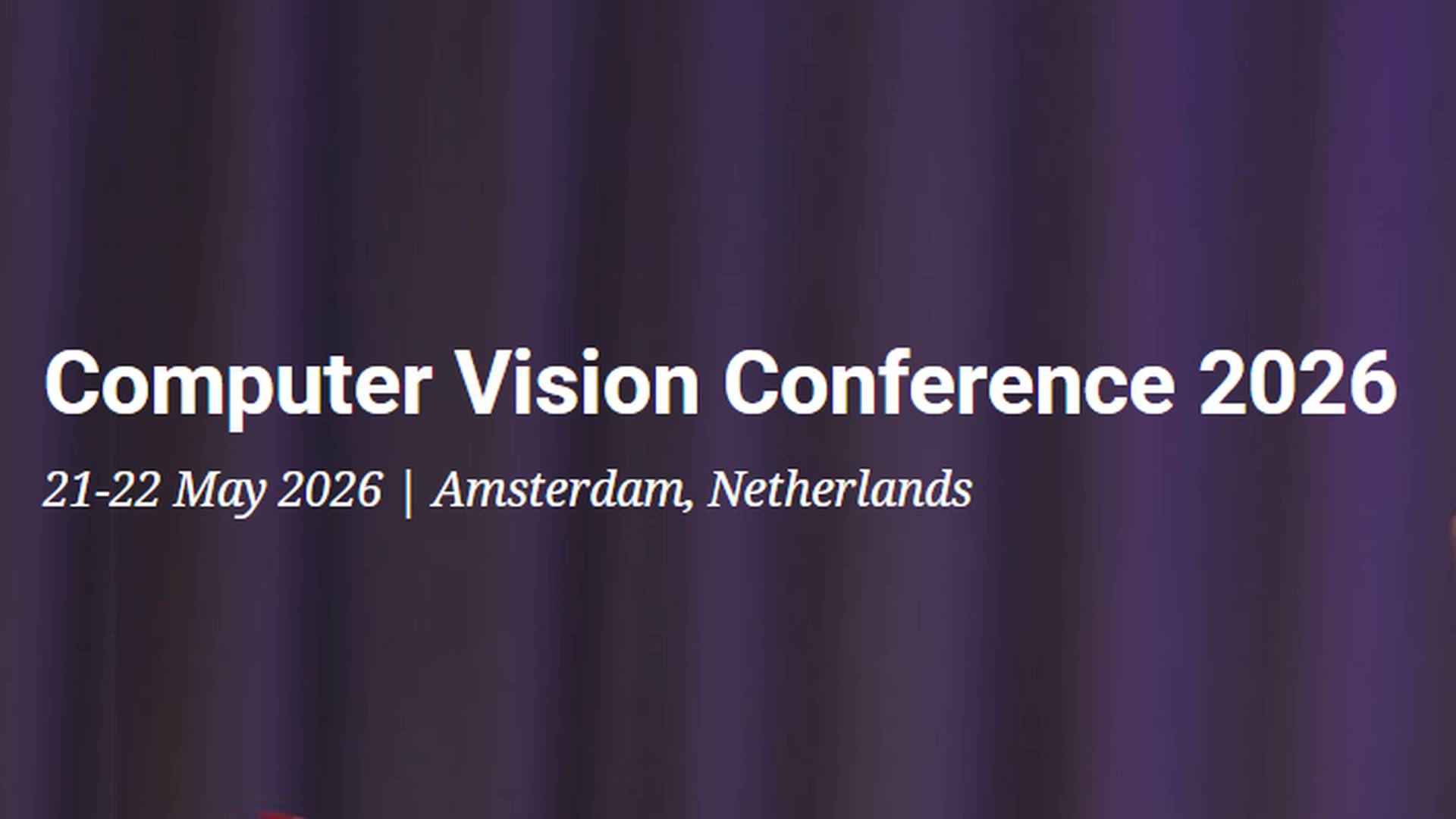 Computer Vision Conference 2026 | AI & ML Events