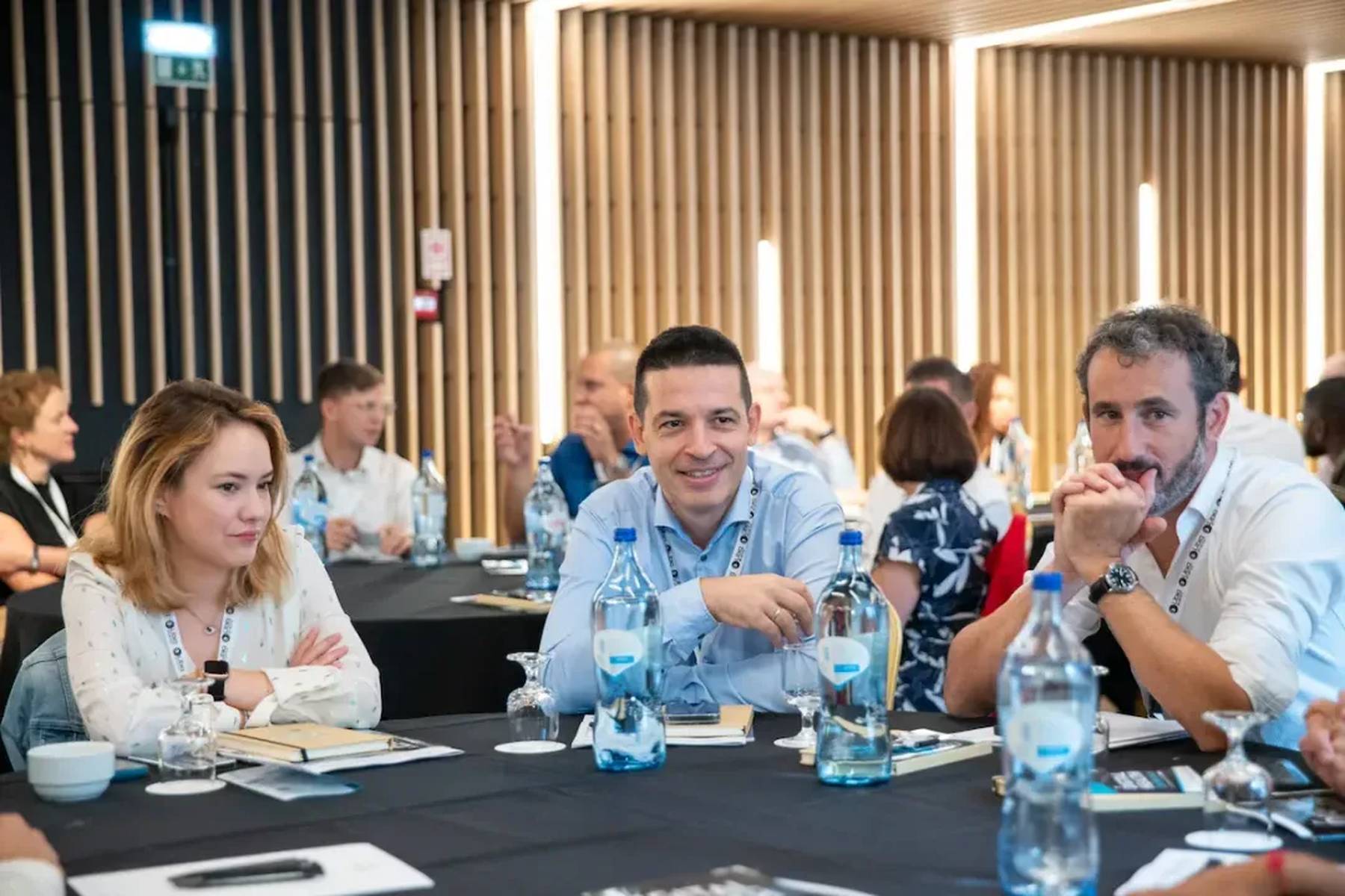 Panel discussion in a conference