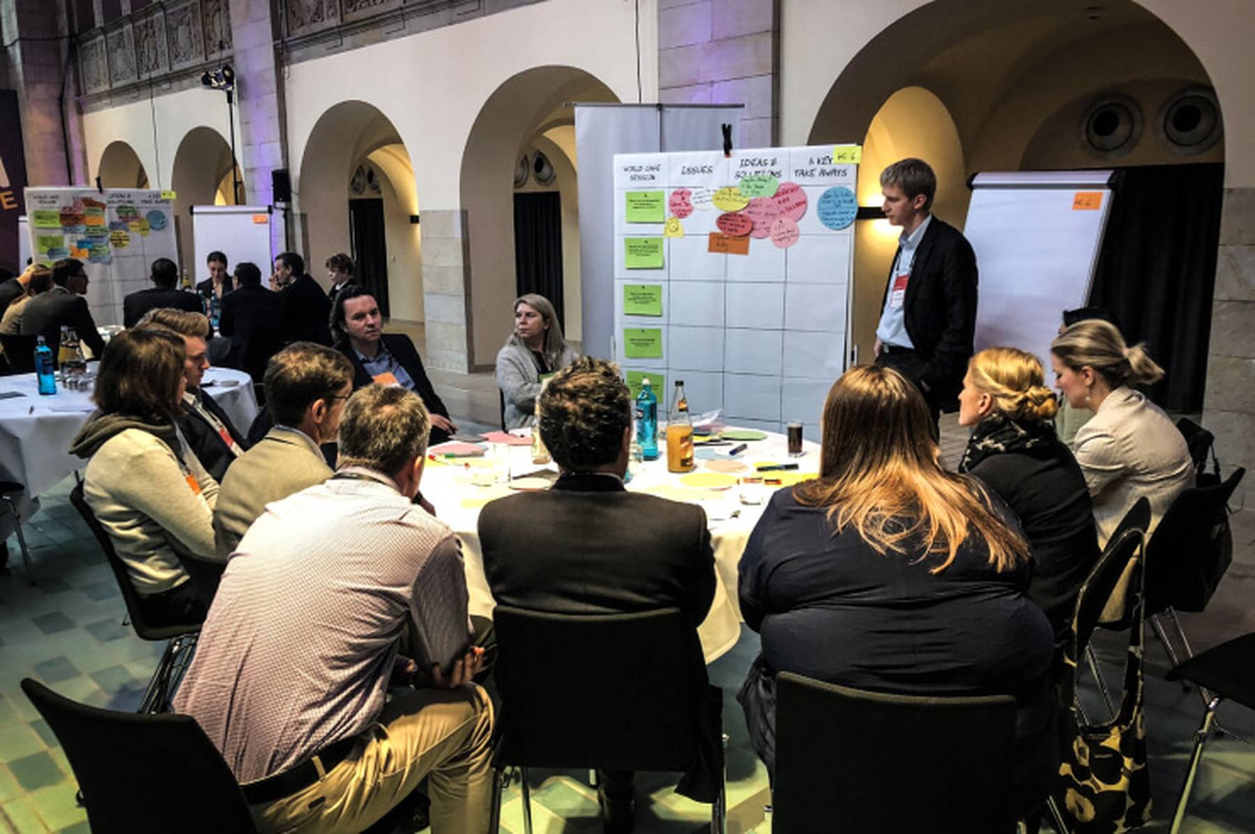 5+ World Cafés Roundtables  Engage in multiple themed discussion rounds with rotating topics, participants, and group dynamics.