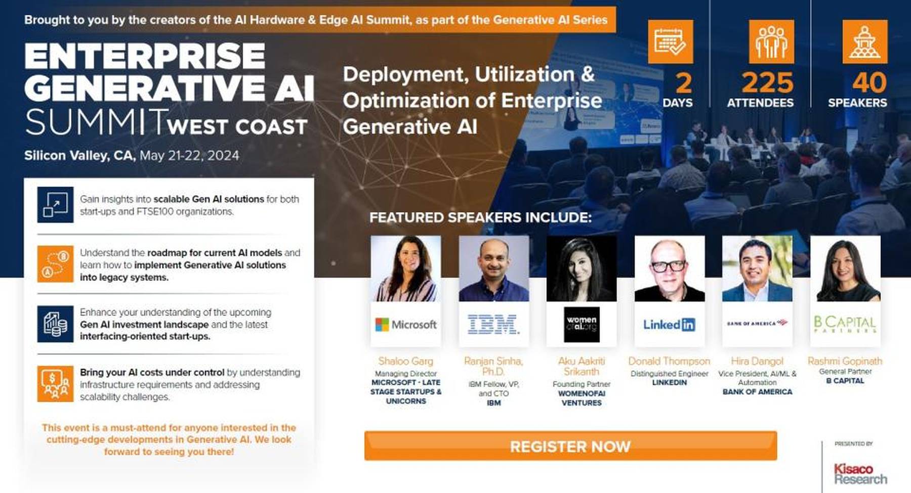 Enterprise Generative AI Summit West Coast 2024