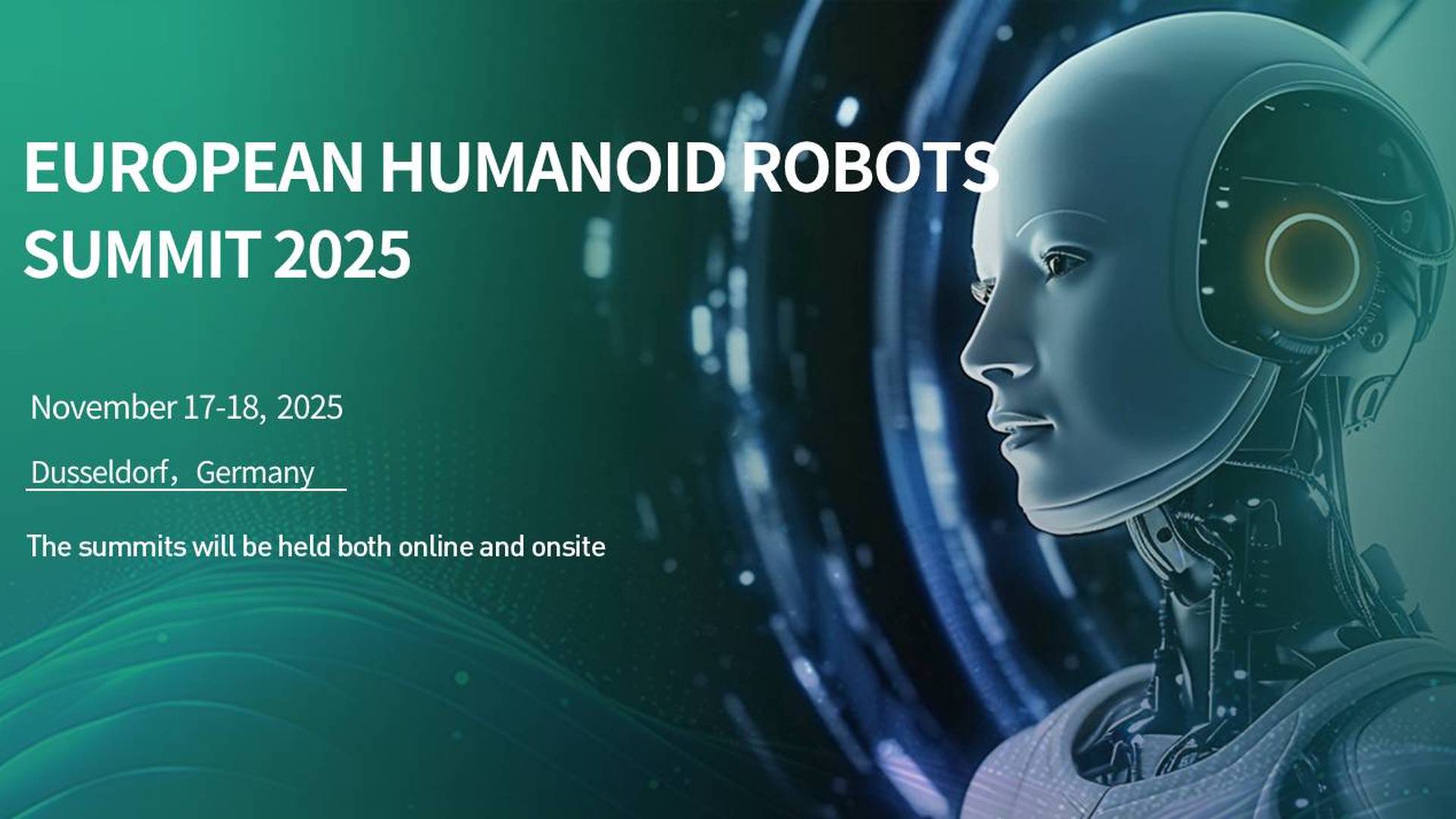 European Humanoid Robots Summit 2025 | AI & ML Events