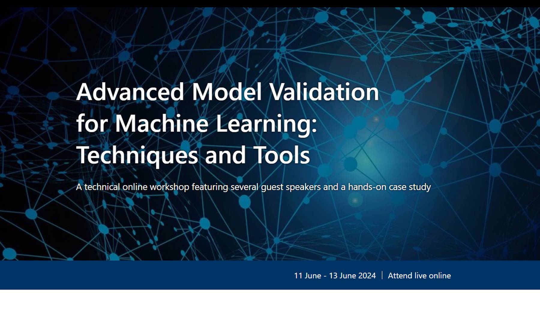 Advanced Model Validation for Machine Learning Techniques and Tools