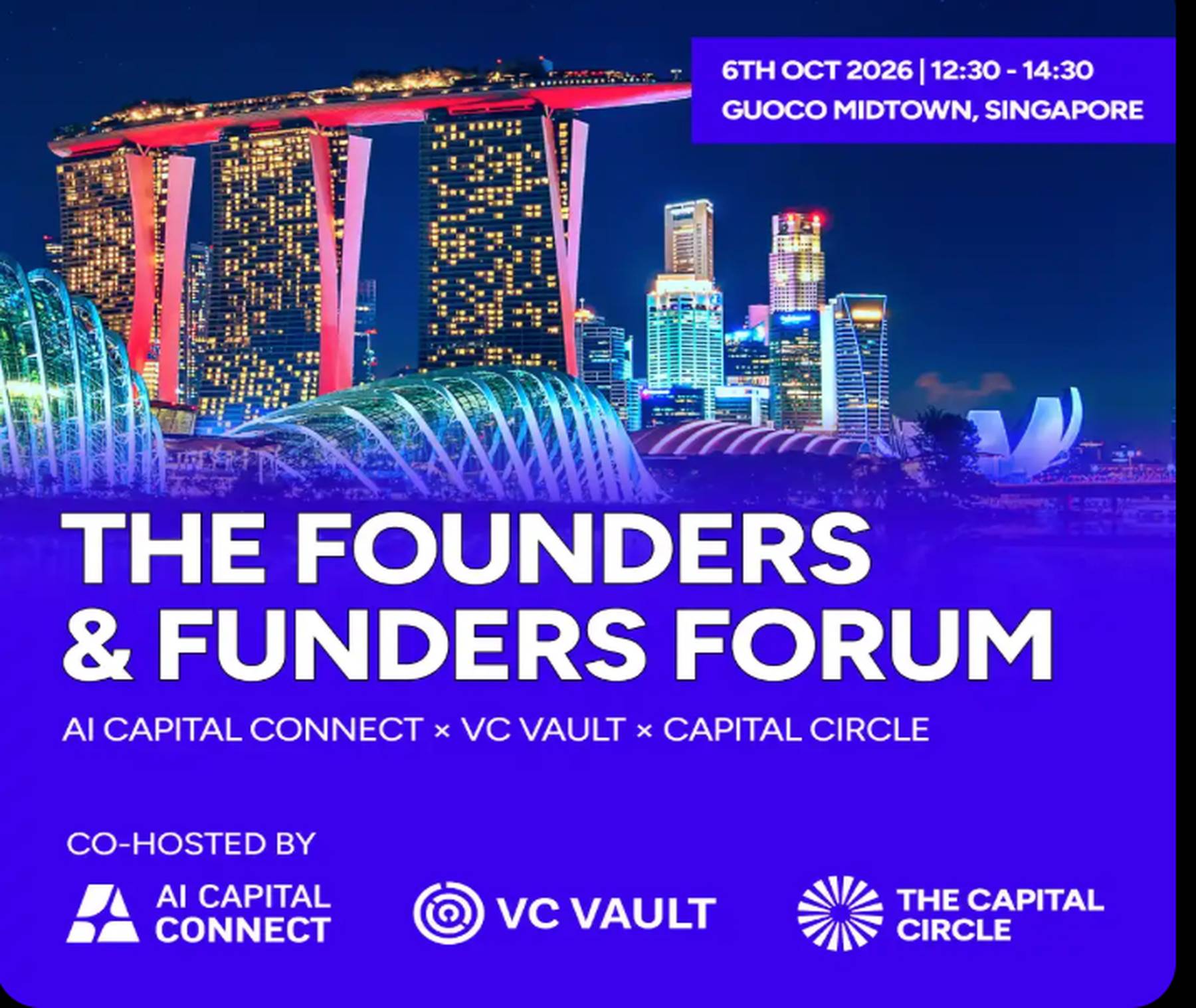 The Founders & Funders Forum — AI Capital Connect × VC VAULT × The Capital Circle 2026