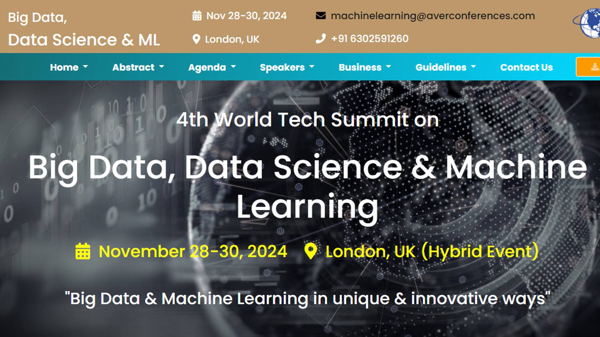 Big Data Data Science Machine Learning 2024 Ai Ml Events Big Data Data Science Machine Learning 2024 Ai Ml Events