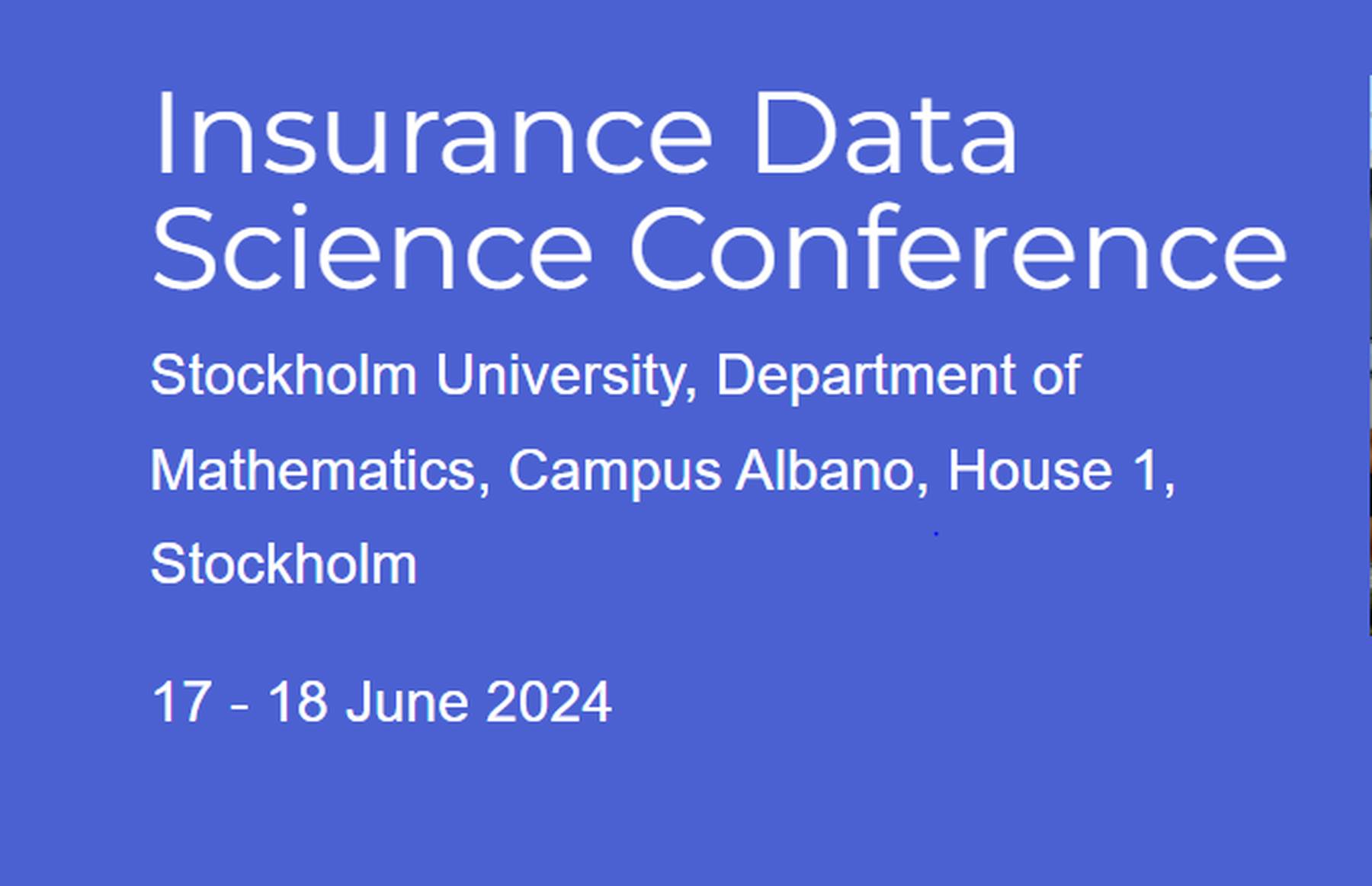 Insurance Data Science Conference 2024