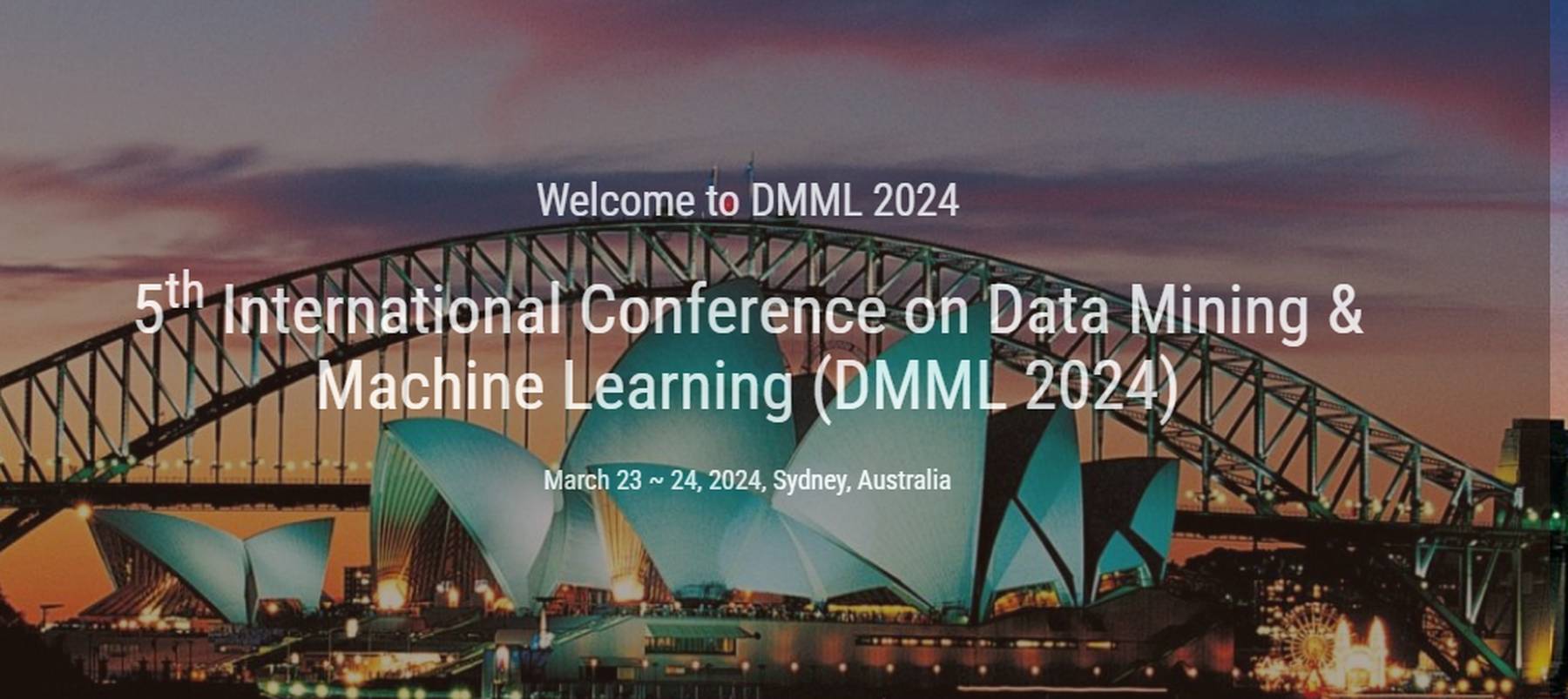 5th International Conference on Data Mining & Machine Learning (DMML ...