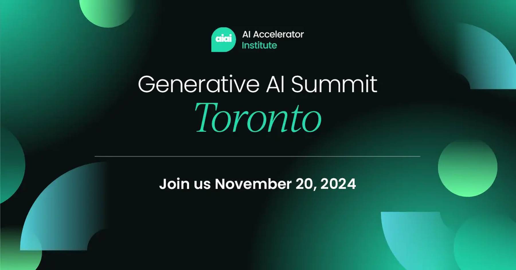 Generative AI Summit Toronto 2025