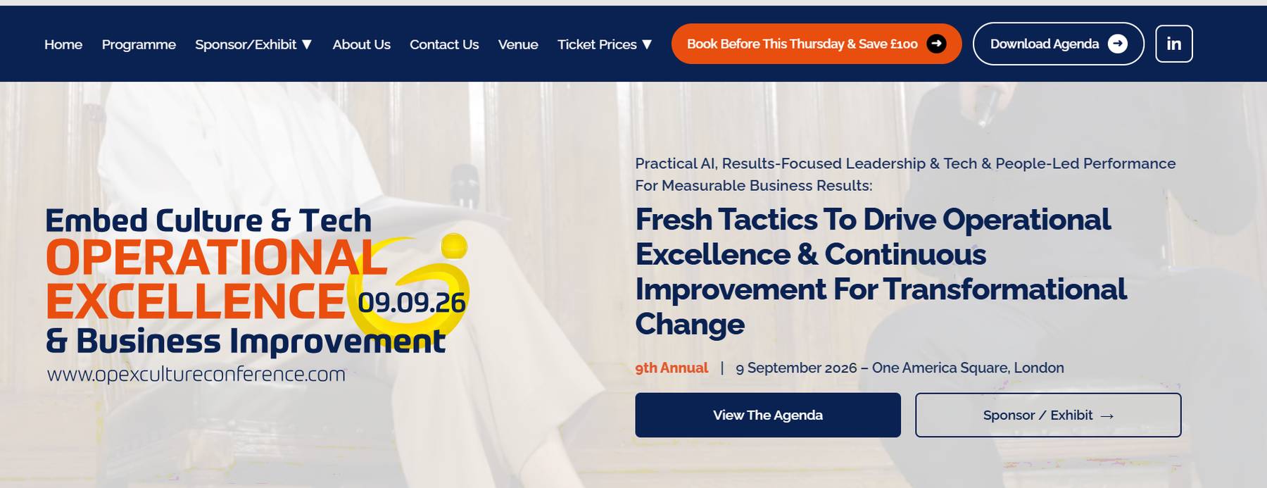 Operational Excellence & Business Improvement Conference 2026
