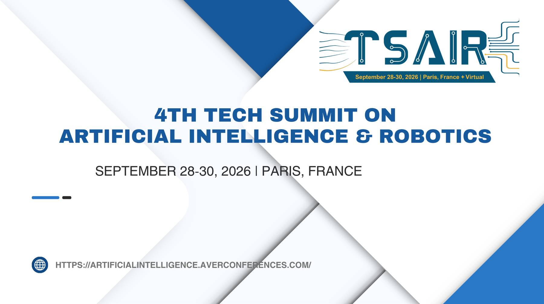 4th Tech Summit on Artificial Intelligence & Robotics 2026