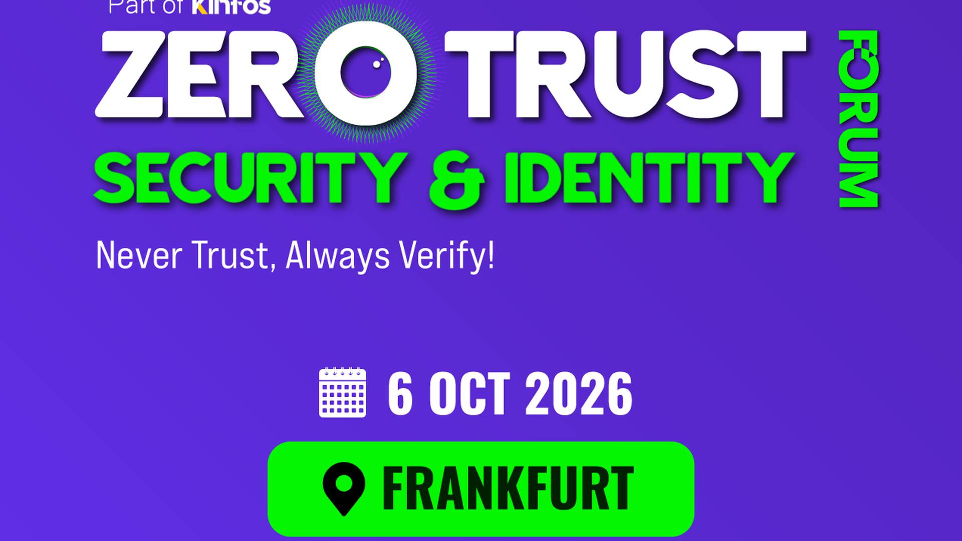 Zero Trust Security & Identity Forum 2026 | AI & ML Events