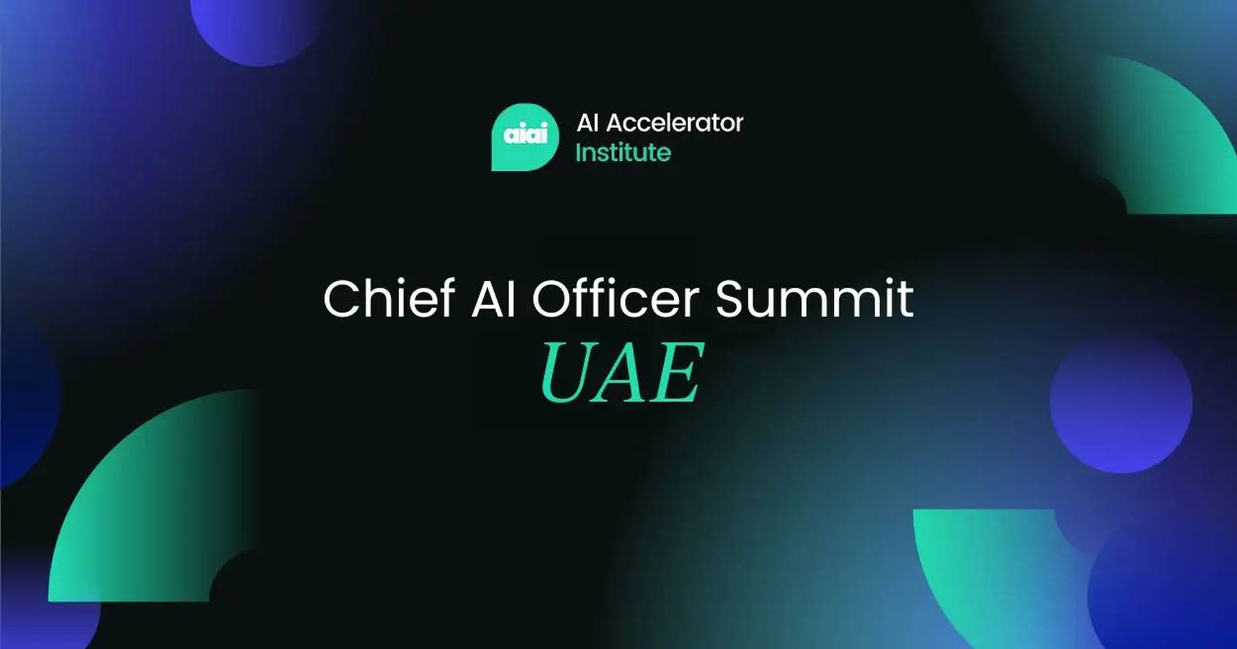 Chief AI Officer Summit UAE 2025